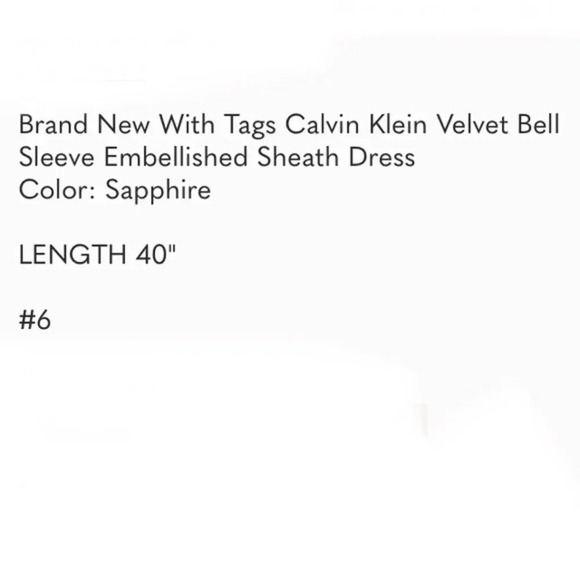 Calvin Klein Velvet Dress - Picture 16 of 16